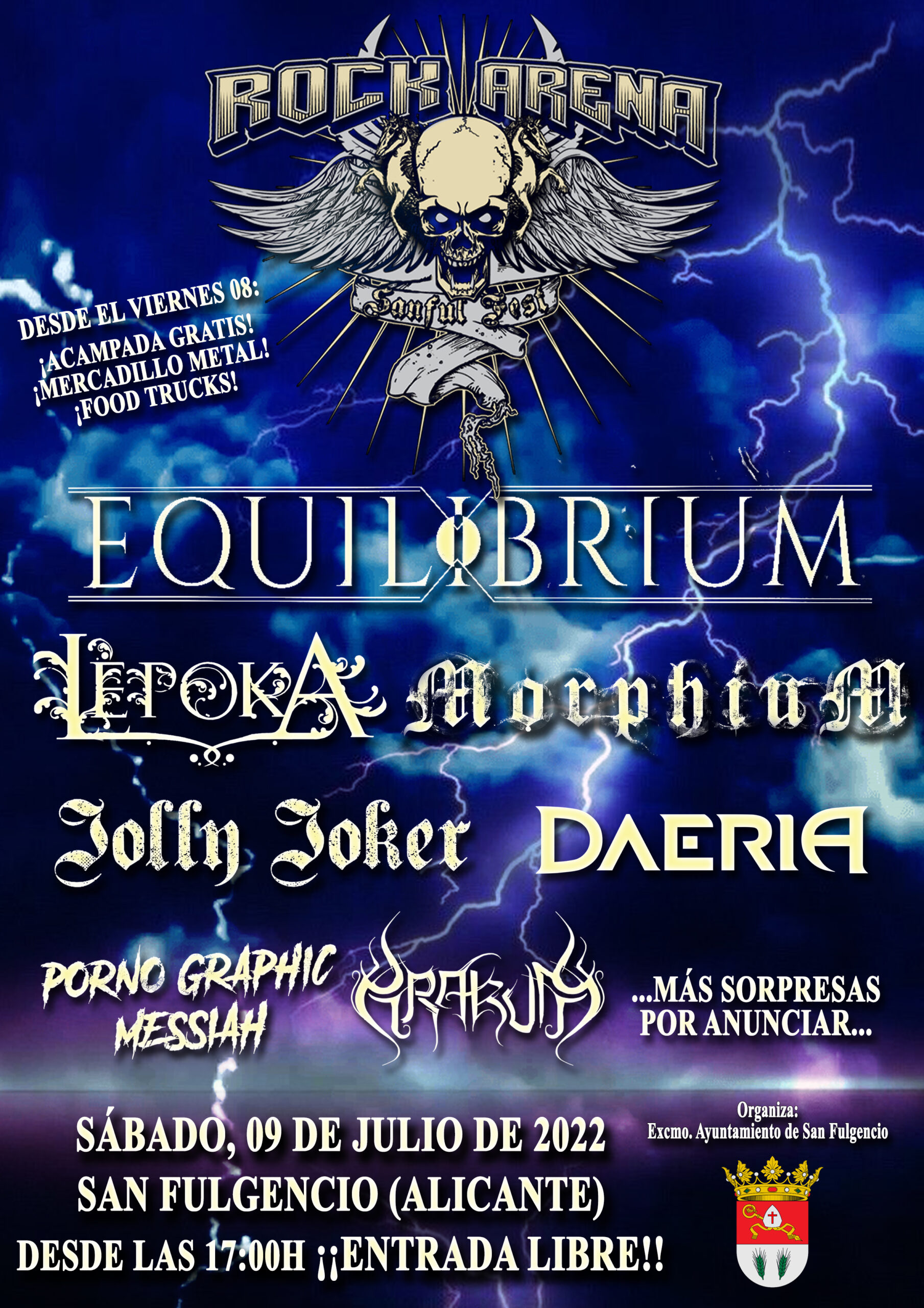 Equilibrium encabezará la novena edición del Rock Arena Festival The