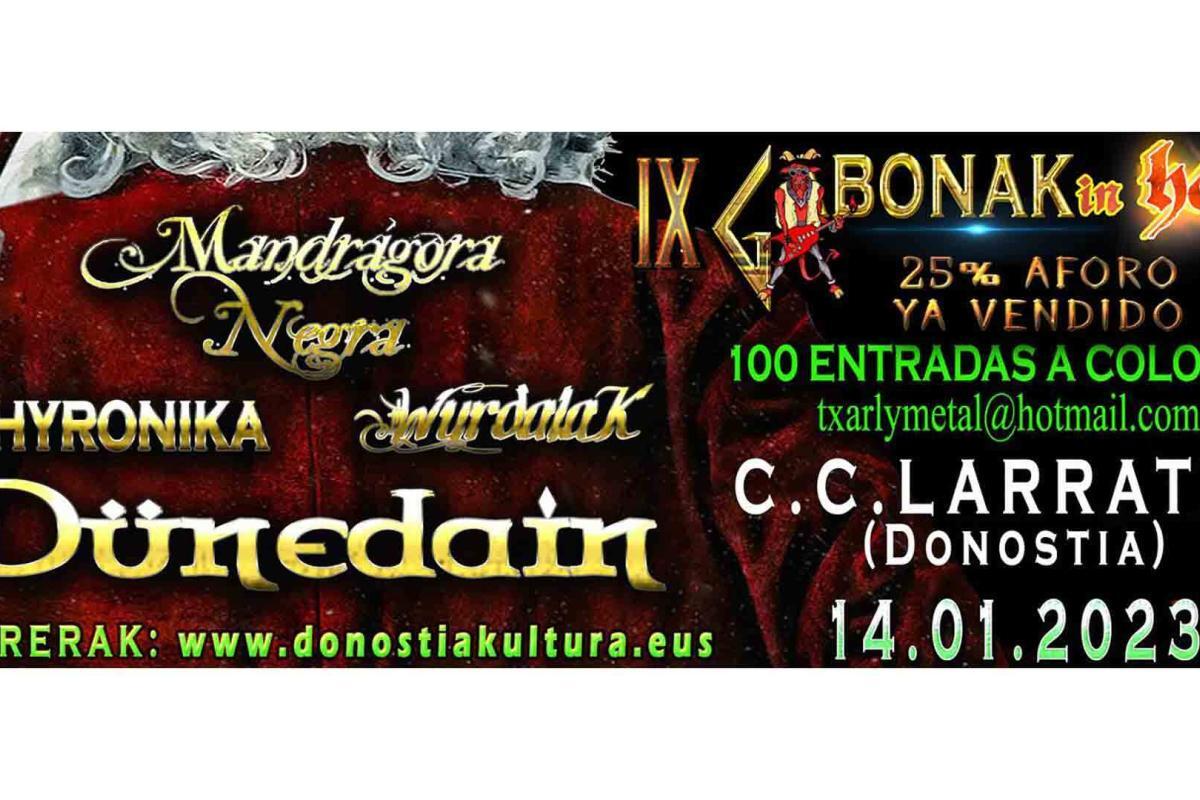 Horarios de la novena edición del Gabonak In Hell