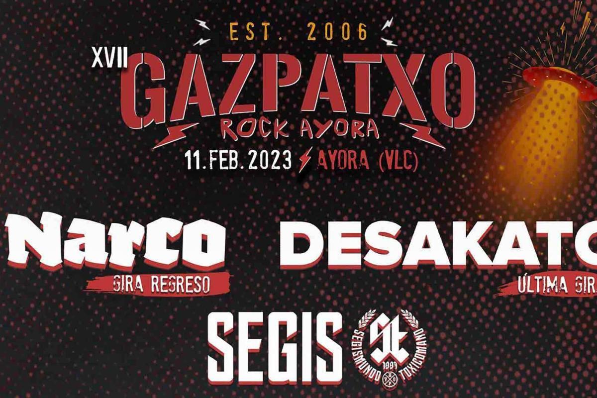 Horarios de la decimoséptima edición del Gazpatxo Rock