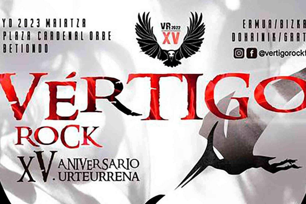 Cartel de la decimoquinta edición del Vértigo Rock Festival