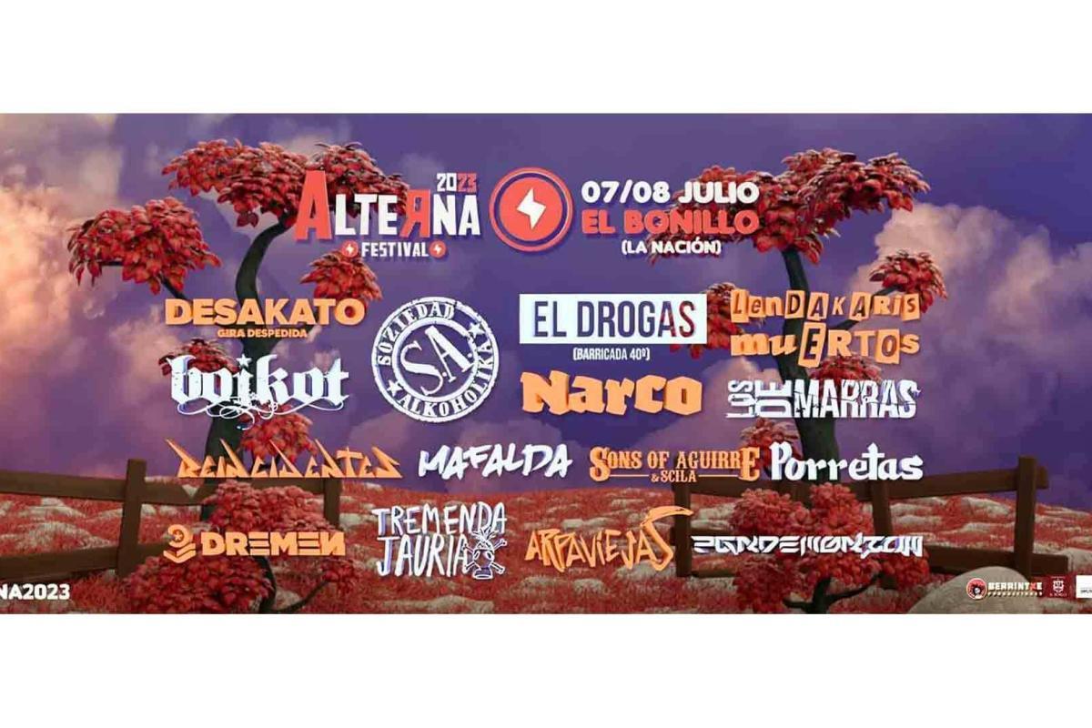 Cartel de la decimoquinta edición del Alterna Festival