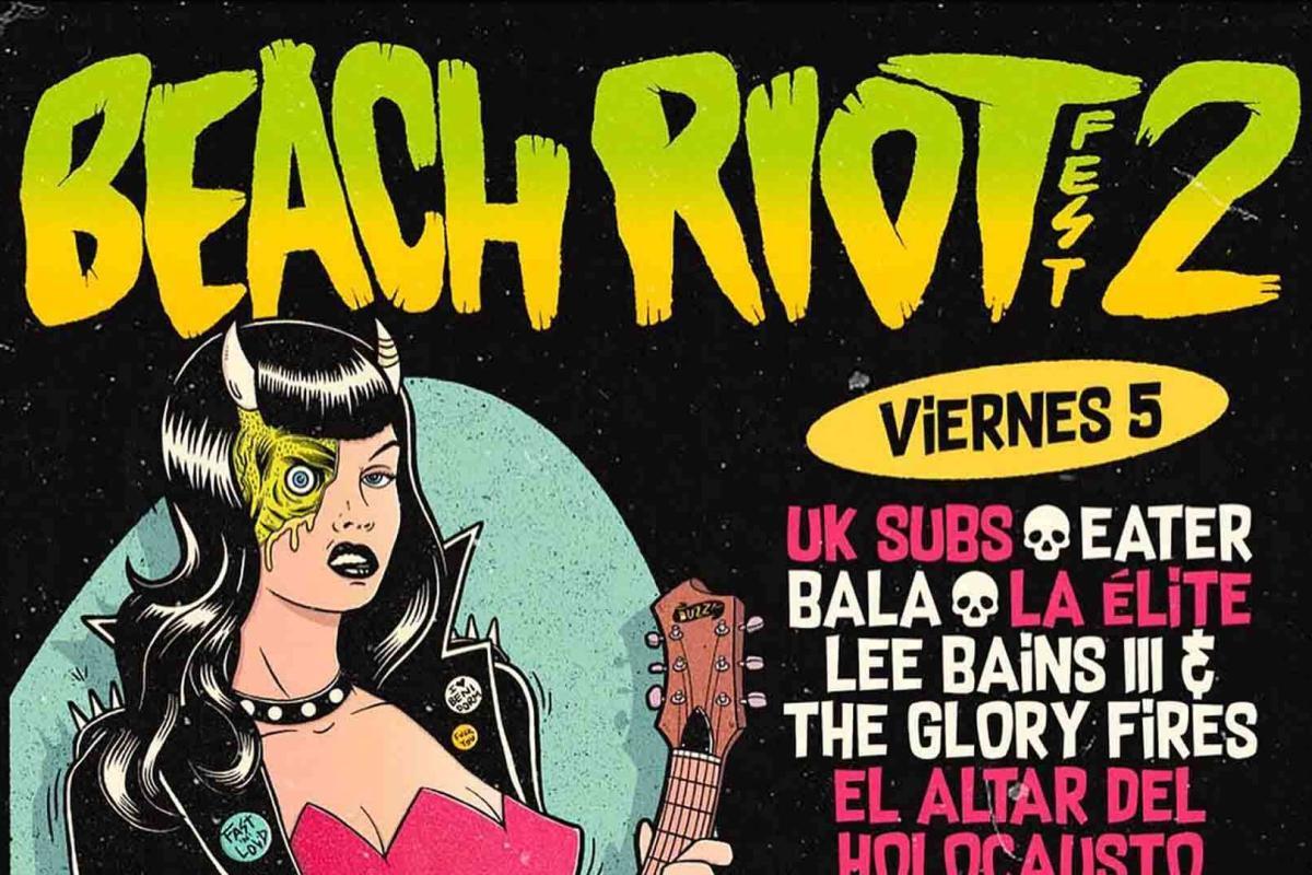 Distribución de bandas por días de la segunda edición del Beach Riot Fest