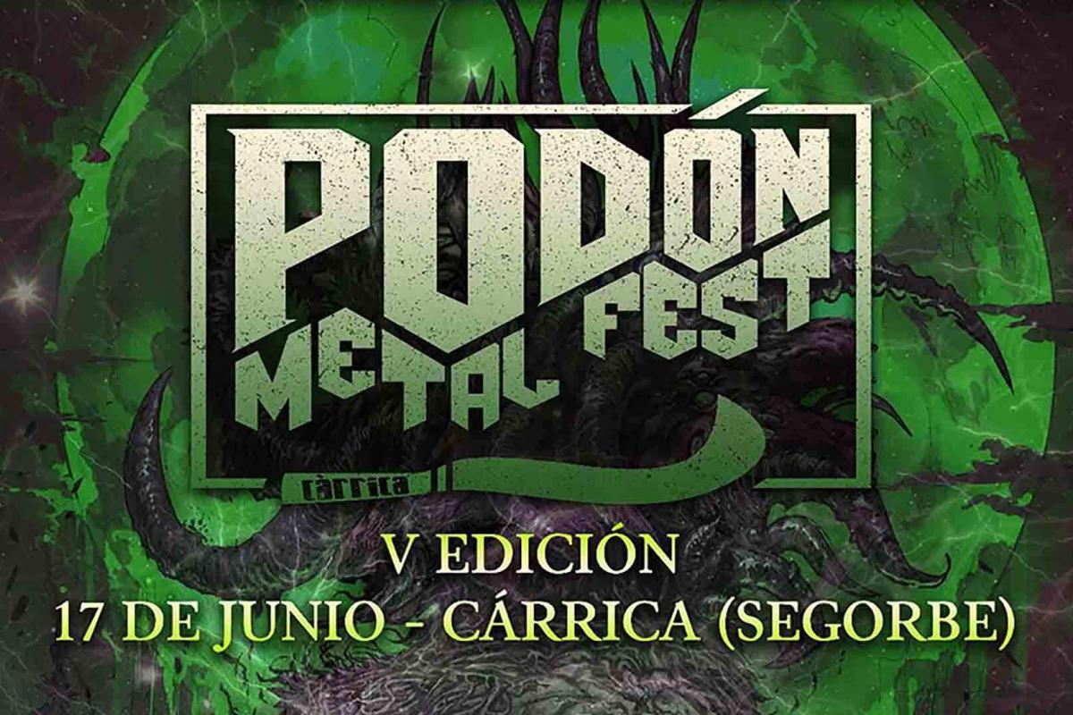 Cartel de la quinta edición del Podón Metal Fest