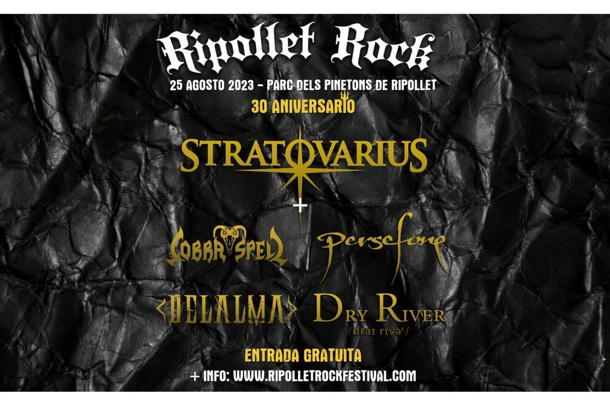 Cartel de la trigésima edición del Ripollet Rock Festival