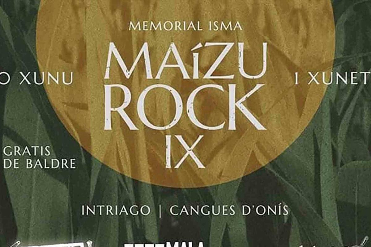 Cartel de la novena edición del Maízu Rock