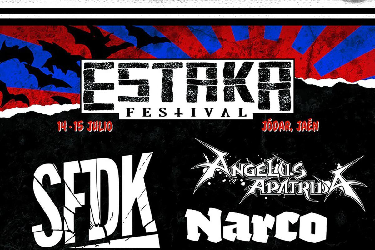 Cartel provisional de la decimosexta edición del Estaka Rock Festival