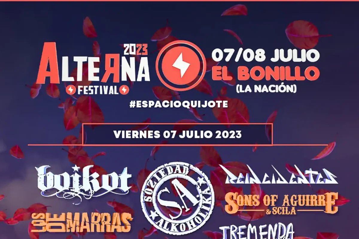 Horarios de la decimoquinta edición del Alterna Festival