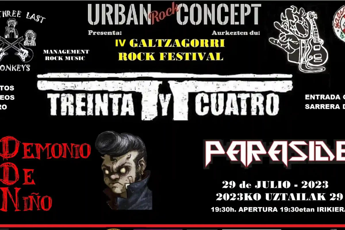 Horarios de la cuarta edición del Galtzagorri Rock Festival