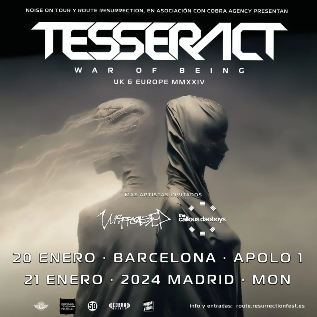 Gira española de Tesseract en el 2024 The sound of the embryo