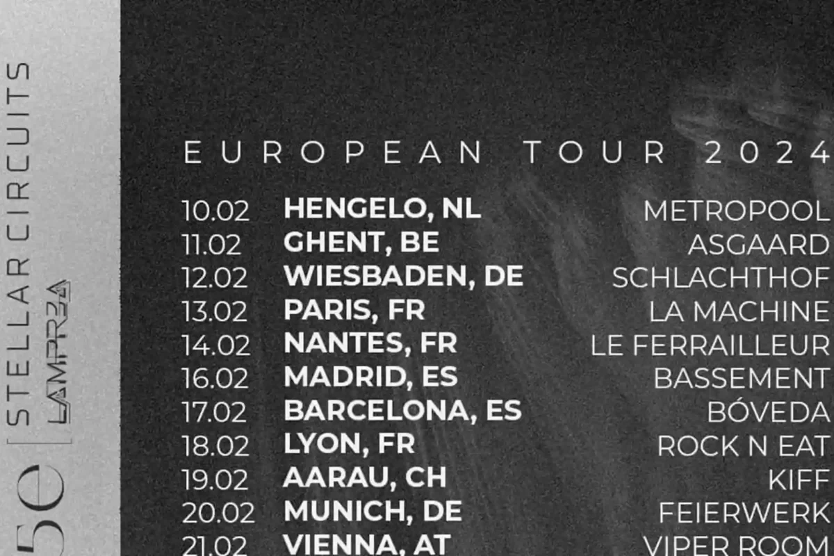 Gira europea de Lampr3a en el 2024