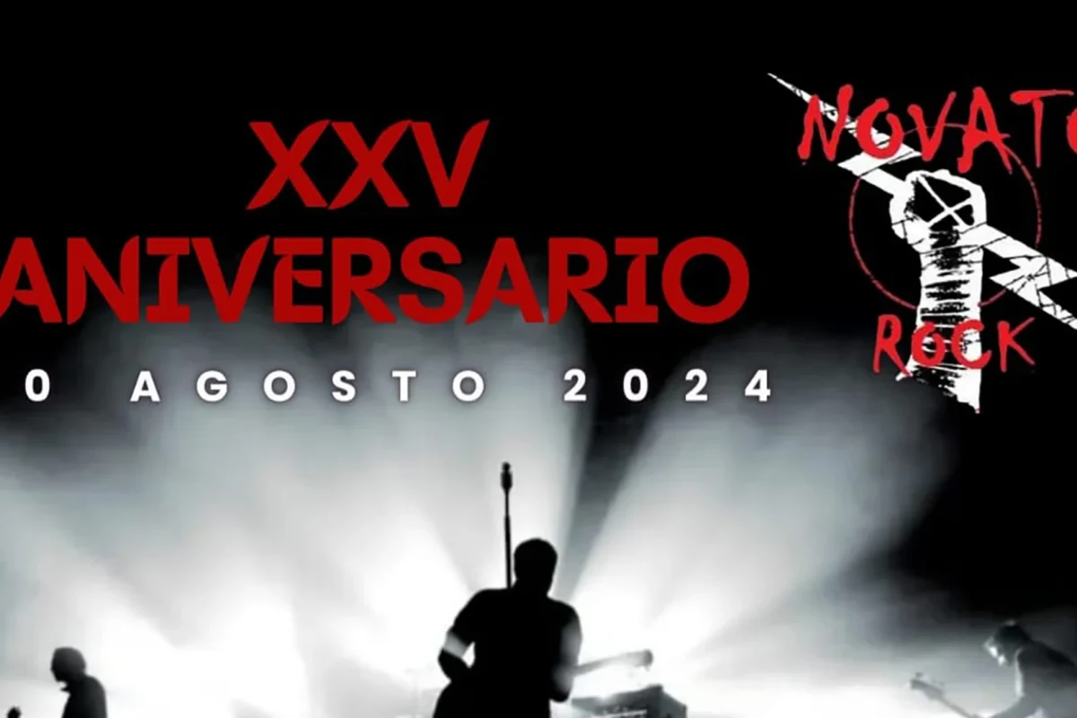 Cartel de la vigésimo quinta edición del festival Novato Rock