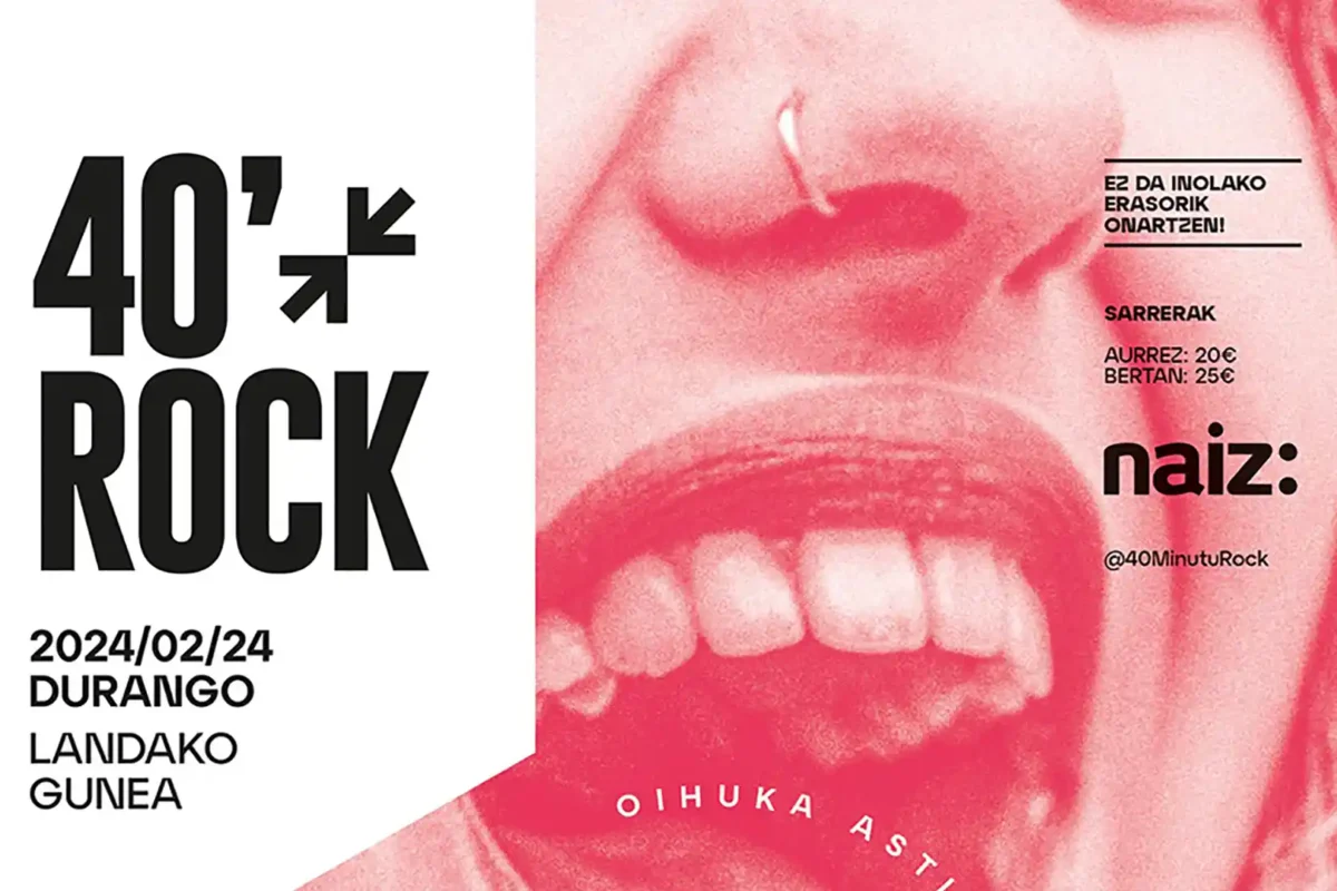 Horarios de la próxima edición del festival 40 Minutu Rock