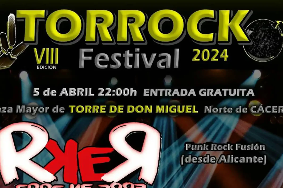 Cartel de la octava edición del Torrock Festival