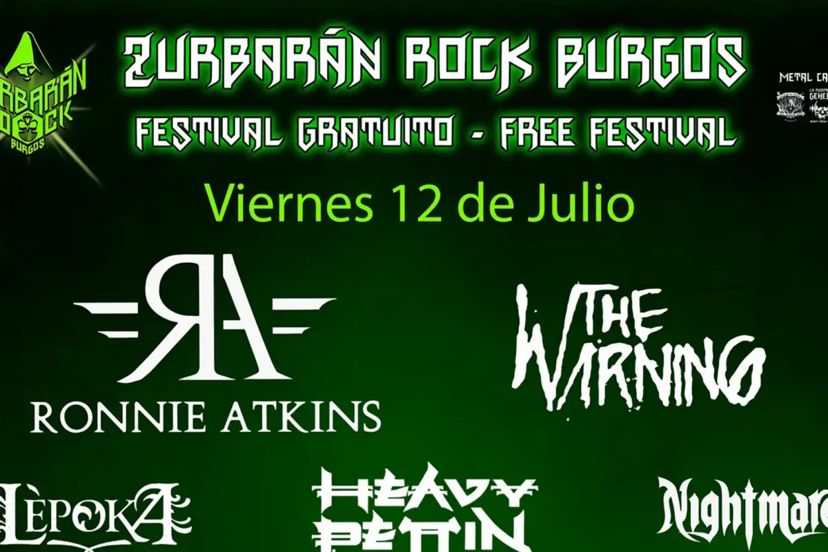 Cartel por días de la séptima edición del Zurbarán Rock Burgos