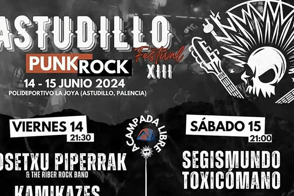 Horarios de la decimotercera edición del Astudillo Punk Rock Festival