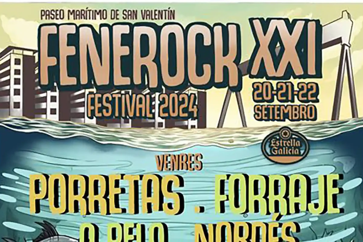 Cartel de la vigesimoprimera edición del Fenerock Festival