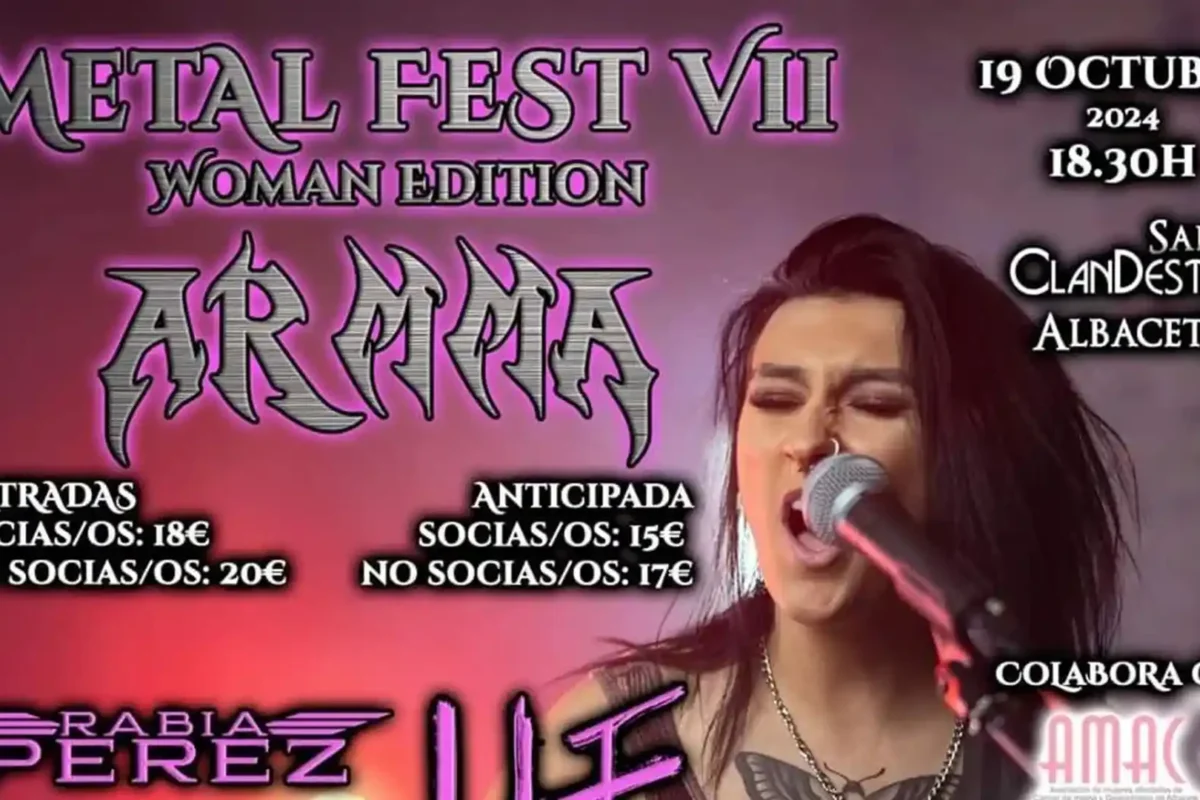 Cartel de la séptima edición del Armma Metal Fest