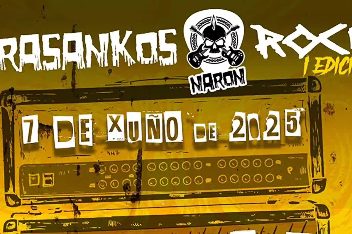Cartel de la primera edición del Trasankos Rock Narón