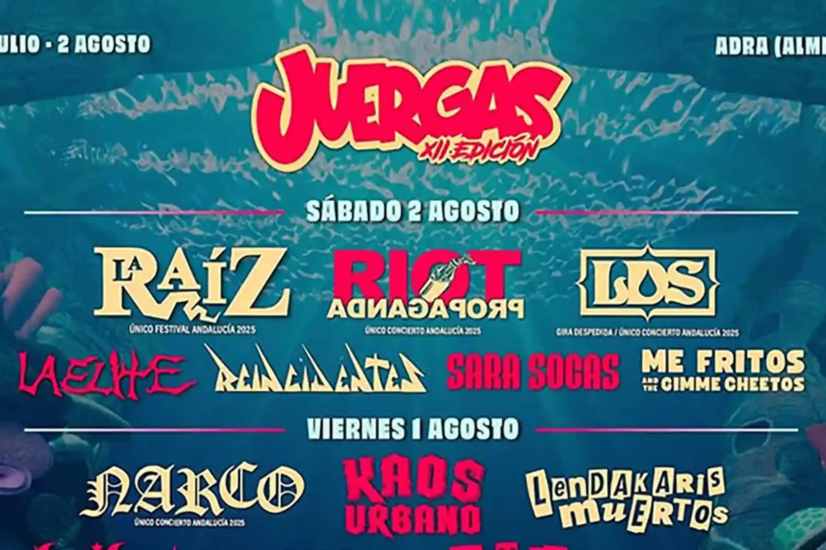 Cartel por días del The Juergas Rock Festival 2025