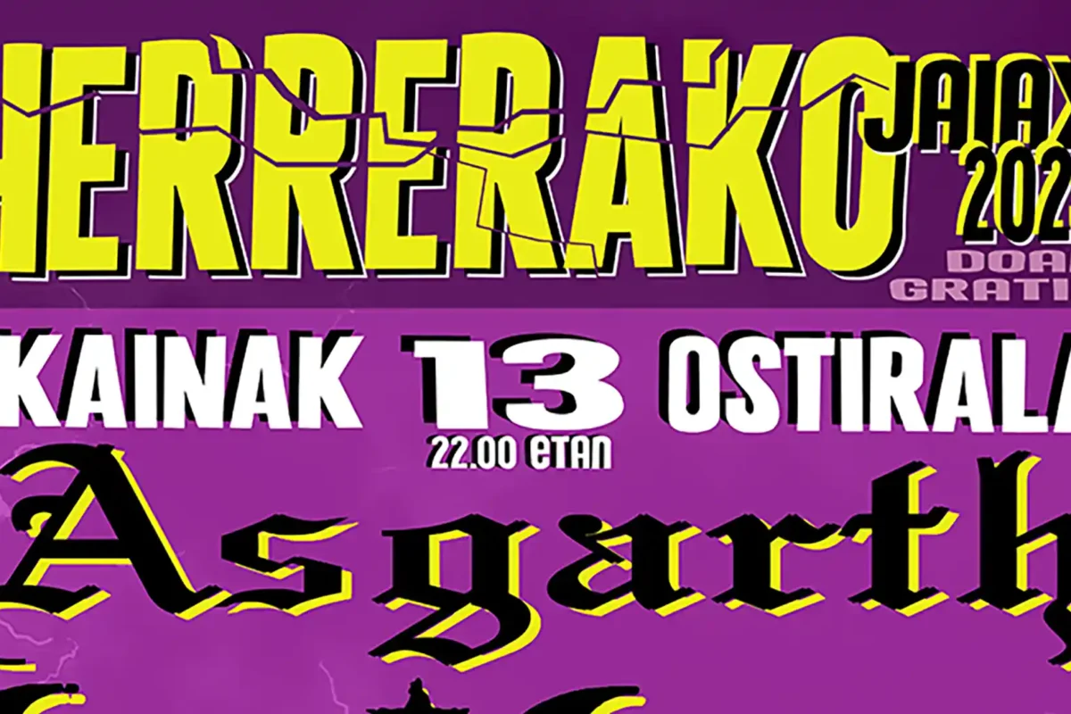 Boikot y Asgarth actuarán en fiestas de Herrera (Donosti)