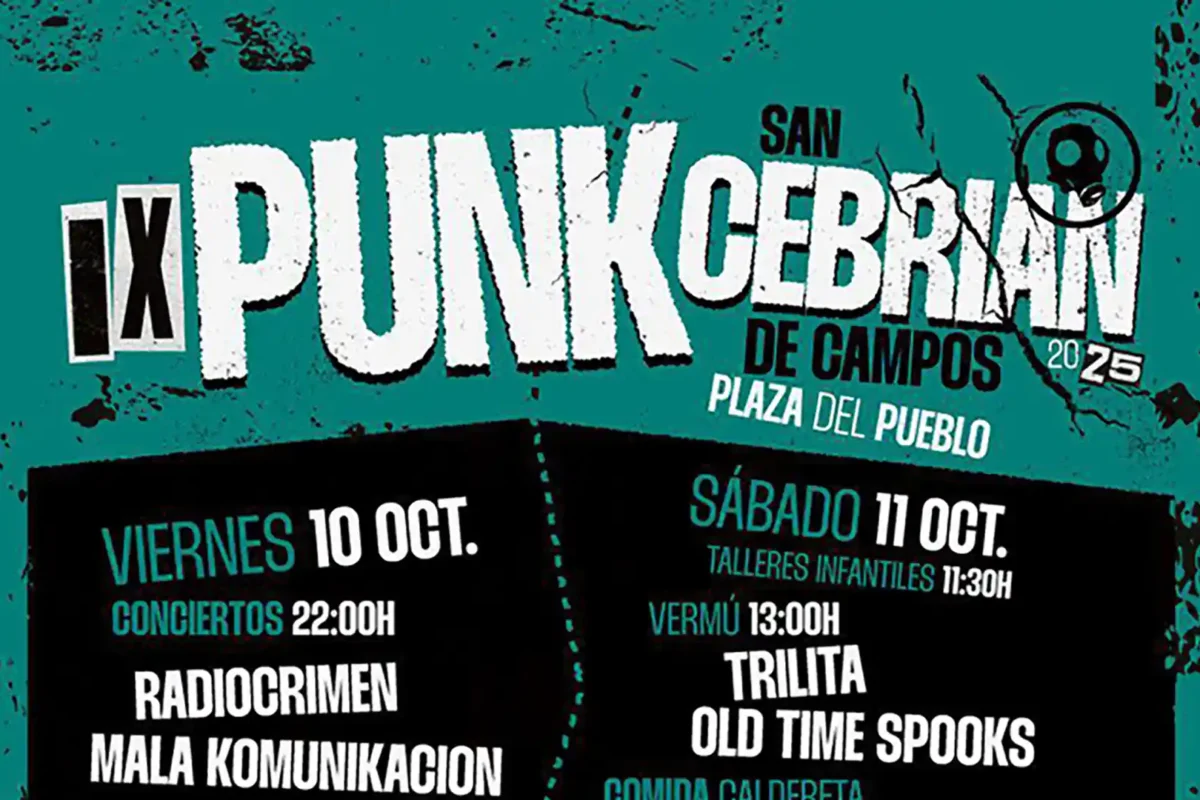 Cartel completo de la novena edición del festival Punk Cebrian