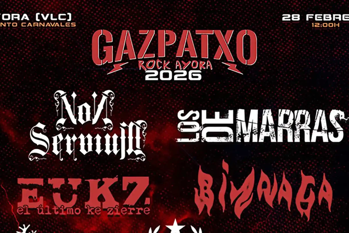 Desvelado el cartel del Gazpatxo Rock Festival 2026