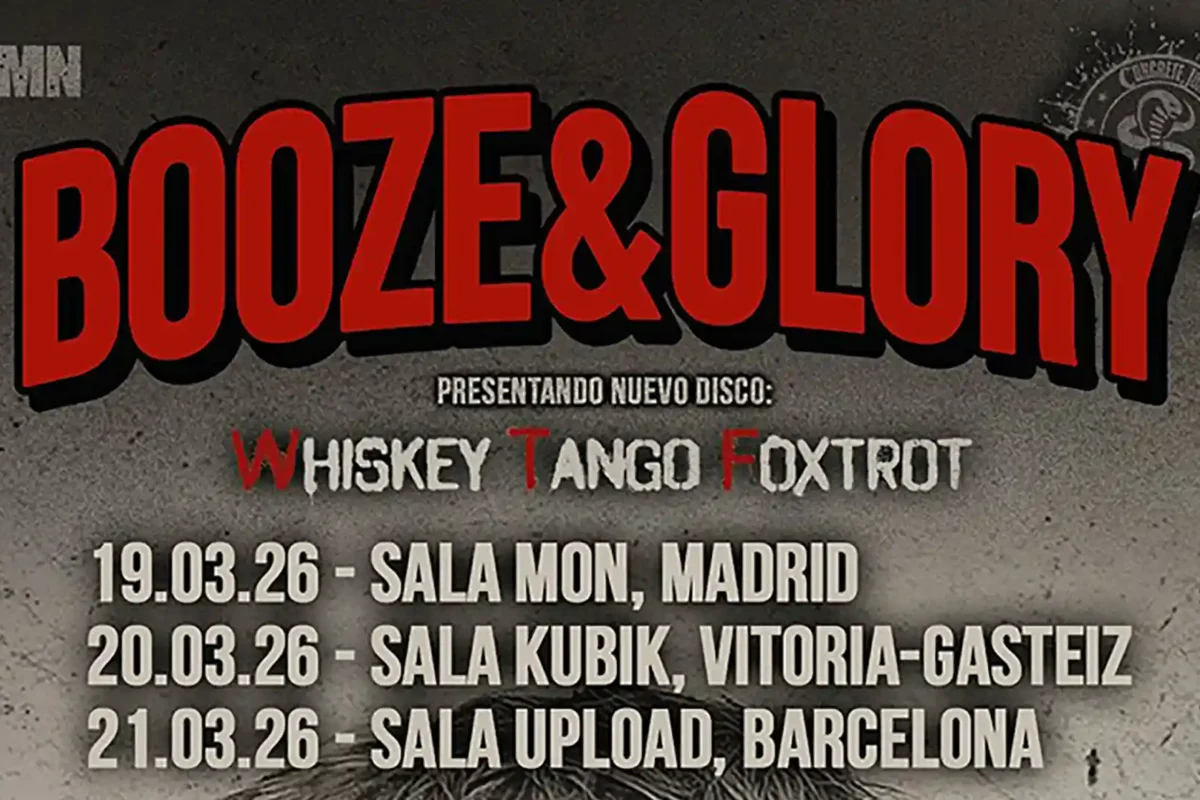 Gira española de Booze & Glory en marzo de 2026