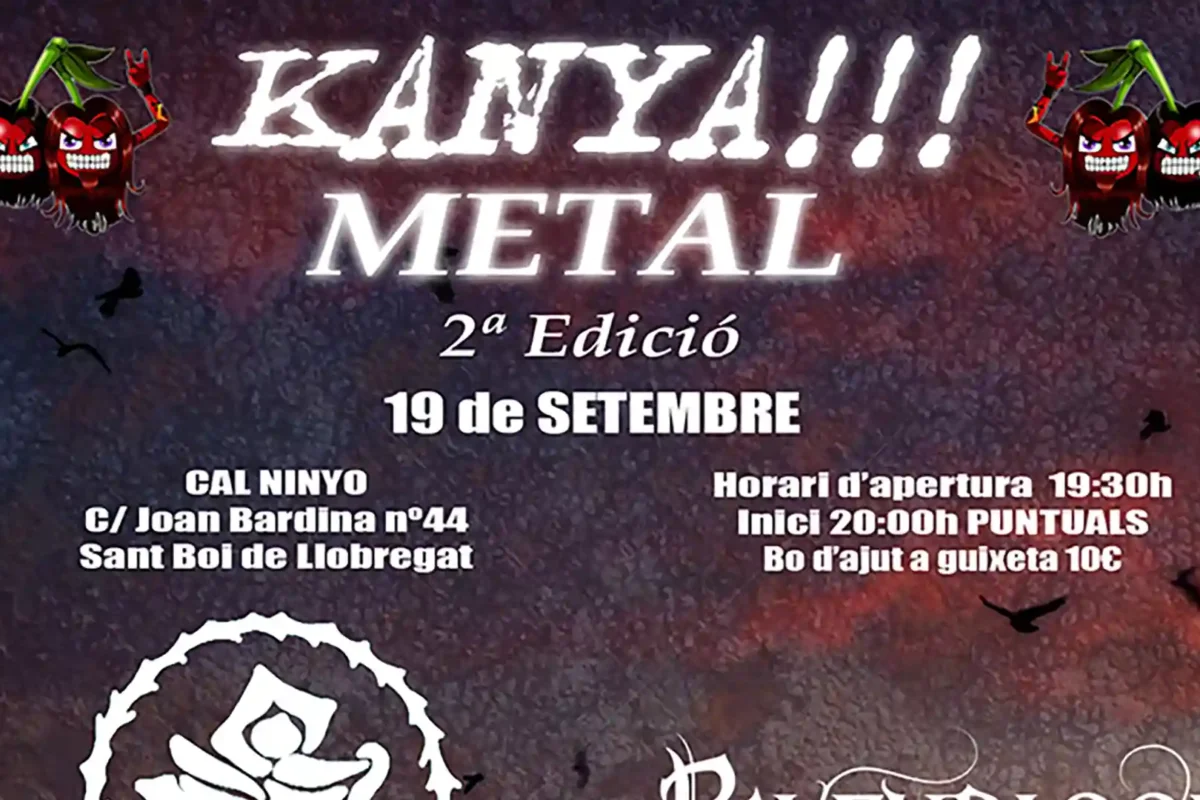 Cartel de la segunda edición del Kanya!!! Metal Edition