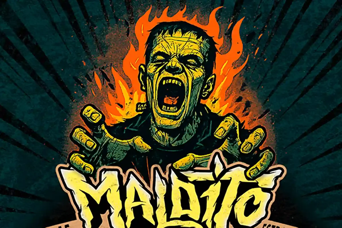 Cartel de la segunda edición del Maldito Metal Fest